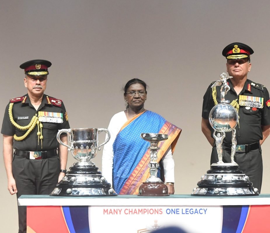 President Murmu Unveils Durand Cup Trophies