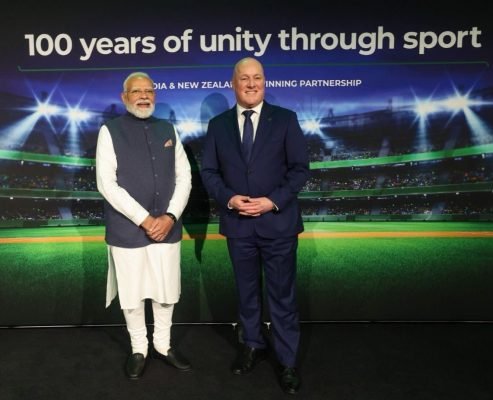 Modi, Luxon Celebrate 100 Years of Sports Ties