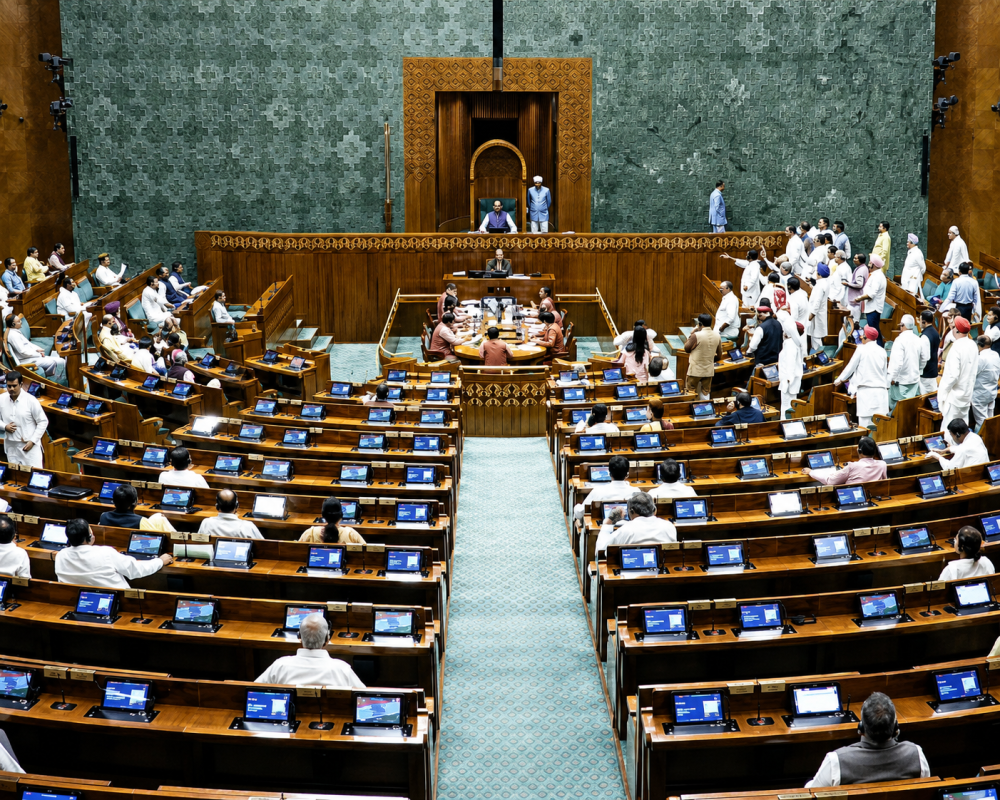 Vande Mataram Insult Bill Passed by Lok Sabha; Rajya Sabha Witnesses Uproar Over Kharge's Remarks