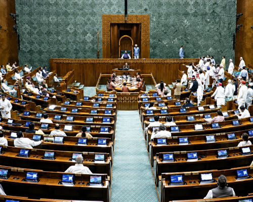 Vande Mataram Insult Bill Passed by Lok Sabha; Rajya Sabha Witnesses Uproar Over Kharge's Remarks