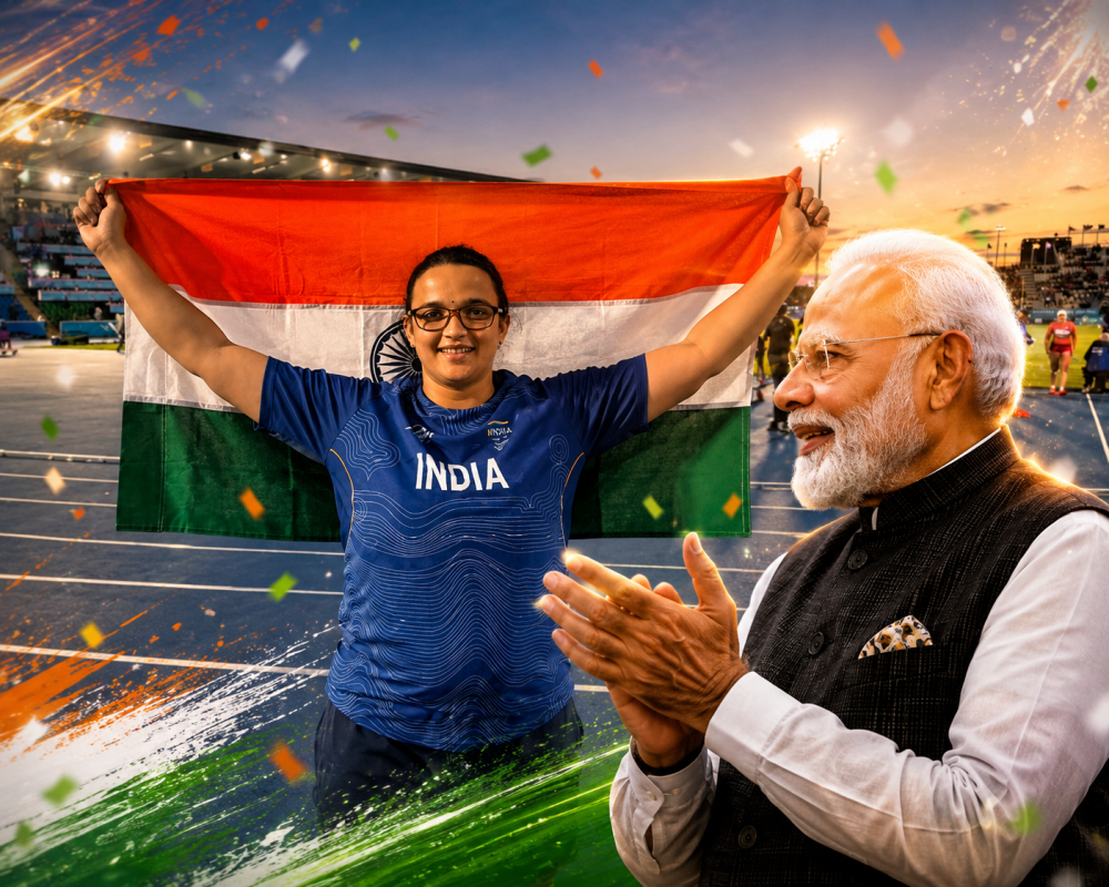 PM Modi Congratulates Seema on CWG 2026 Bronze
