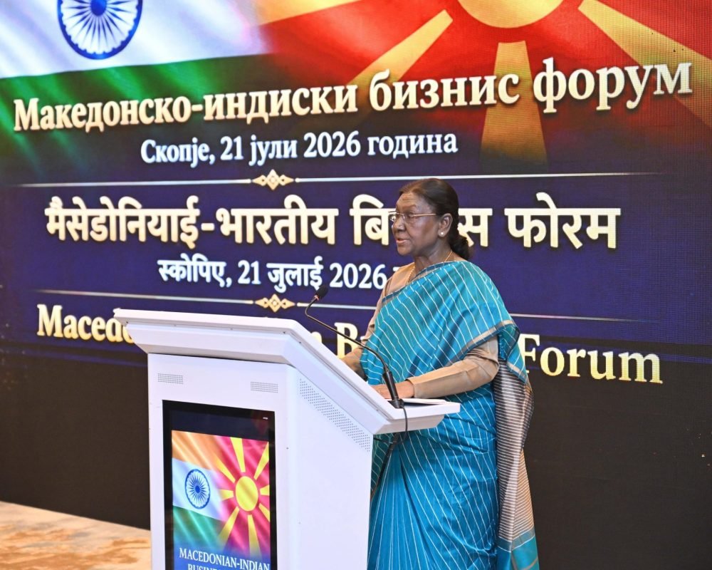 President Murmu Urges India-North Macedonia Trade Growth