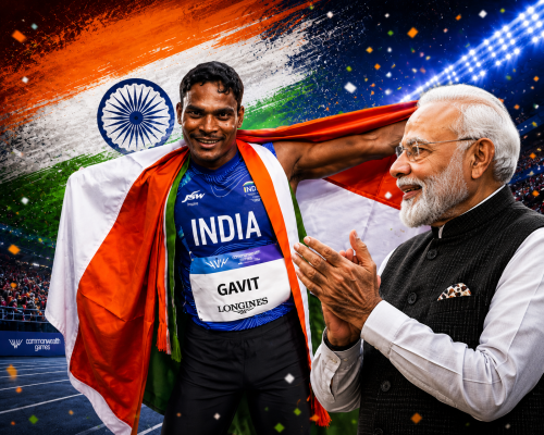 PM Modi Hails Dilip Gavit’s Historic CWG 2026 Gold