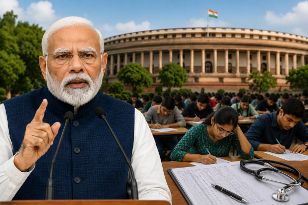 PM Narendra Modi on NEET Paper Leak: Calls It a "Grave Wrong" as Government Defends Its Response