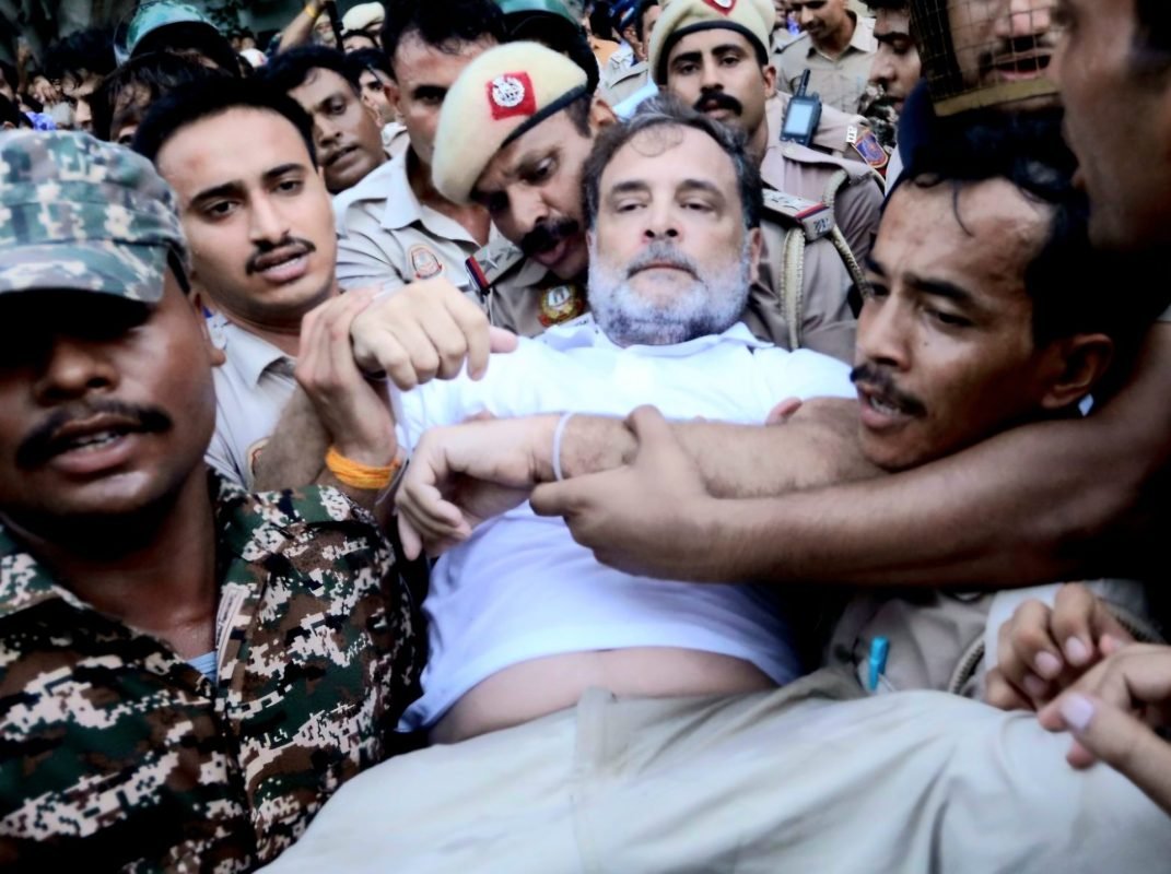 Rahul Gandhi Detained During Delhi Protest