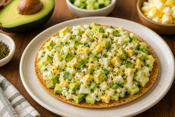 10-Minute Egg Avocado Khakhra Chaat: A High-Protein Breakfast Recipe for Healthy Mornings