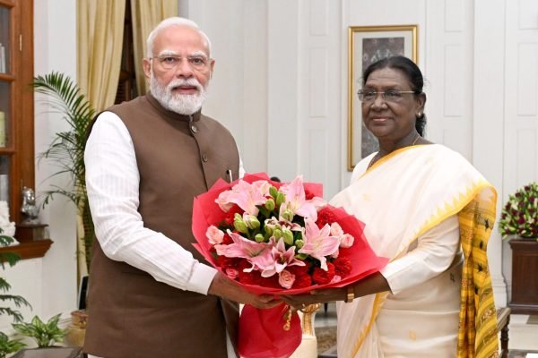 Prime Minister Narendra Modi Meets President Droupadi Murmu at Rashtrapati Bhavan