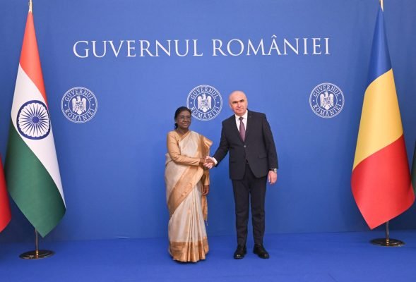 President Murmu, Romania PM Hold Bilateral Talks