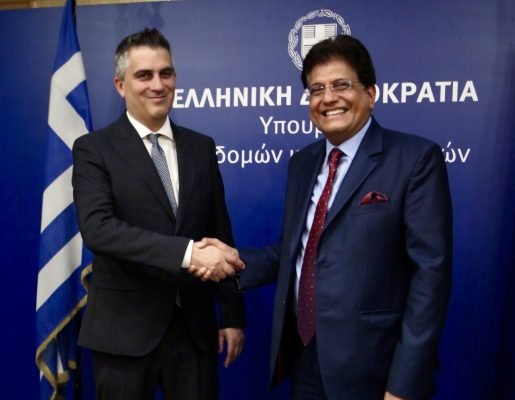 Piyush Goyal Meets Greek Transport Minister to Boost Ties