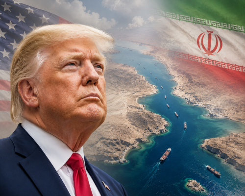 Trump Warns Iran of Military Response Over Strait of Hormuz Attacks