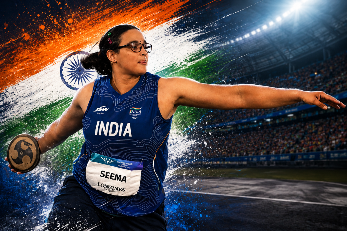 Seema Kaliramna Wins CWG 2026 Discus Bronze for India