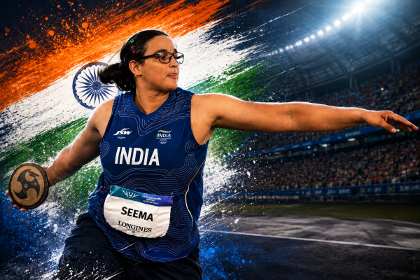 Seema Kaliramna Wins CWG 2026 Discus Bronze for India