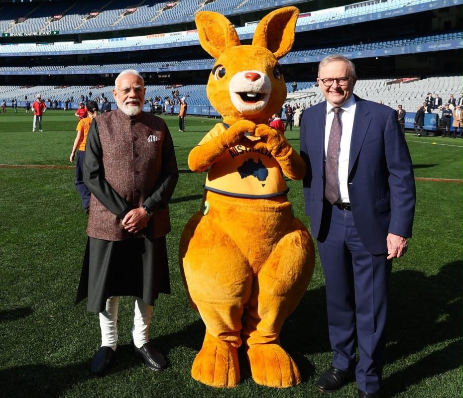 PM Modi highlights sports as a pillar of India-Australia ties during his visit to the iconic Melbourne Cricket Ground with PM Anthony Albanese.