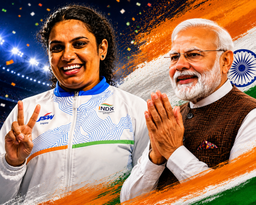 PM Modi Congratulates Shilpa Shyla on CWG Bronze