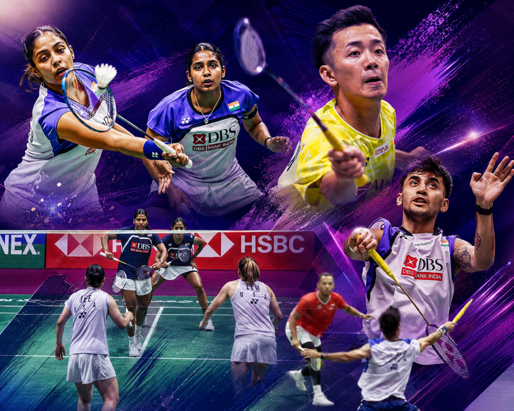 Lakshya Sen celebrates during his Day 2 match at the BWF World Championships 2026