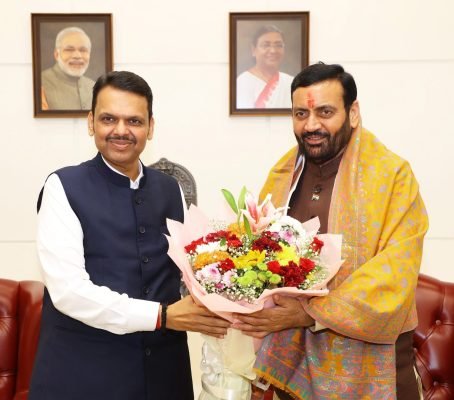 Haryana CM Nayab Singh Saini Meets Maharashtra CM Devendra Fadnavis in Mumbai