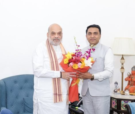 Goa CM Pramod Sawant Calls on Amit Shah in New Delhi