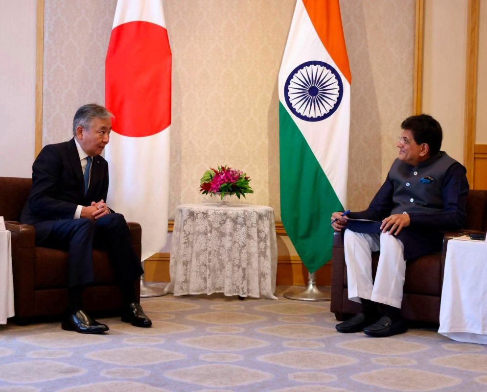 Piyush Goyal meeting IHI Corporation President and CEO Hiroshi Ide to discuss India-Japan cooperation