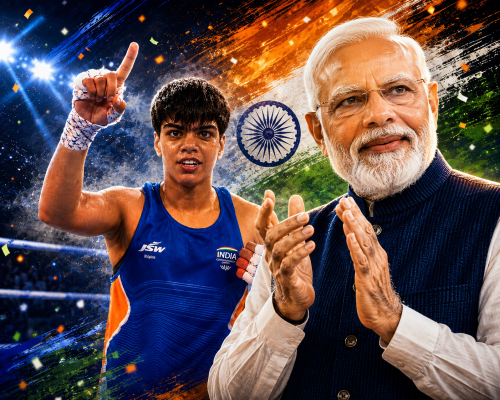 PM Modi Congratulates Priya Ghanghas on CWG Gold