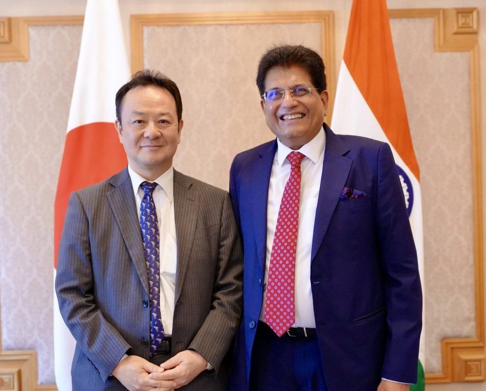 Piyush Goyal meets Mitsubishi Corporation Representative Director Juro Baba to discuss India-Japan cooperation in mobility, energy and infrastructure.