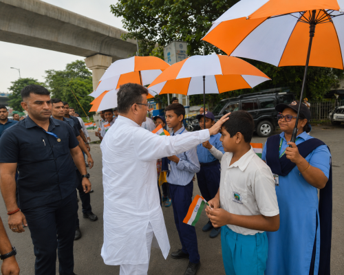 Suvendu Adhikari Joins Road Safety Week Programme at Chingrighata Crossing