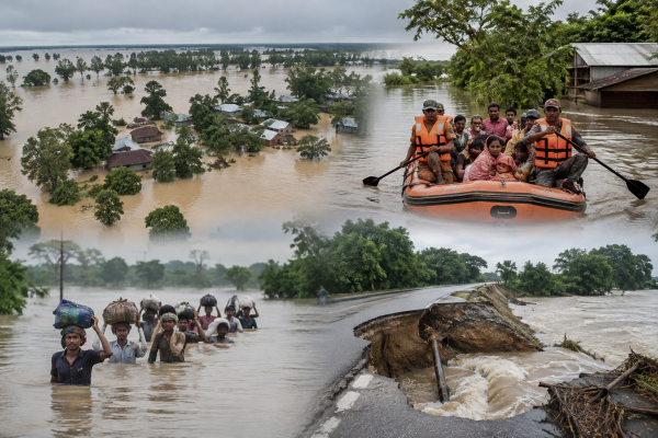 Assam Flood Death Toll Rises to 97; Over 1.68 Lakh People Still Affected Across 15 Districts