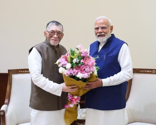 Jharkhand Governor Santosh Gangwar Calls on Prime Minister Narendra Modi