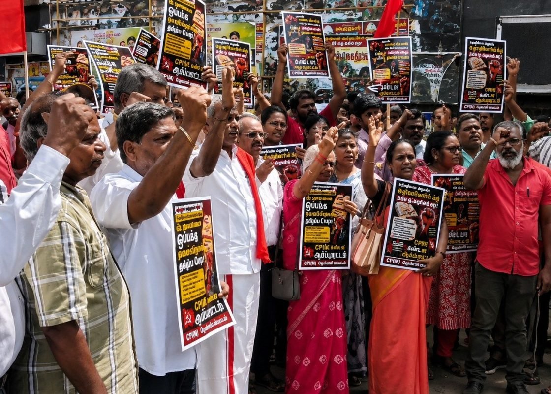 Tamil Nadu CPI(M) Protest Over Controversial Circular Listing Members