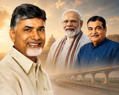 N Chandrababu Naidu Thanks PM Modi, Gadkari for Kharagpur-Amaravati Corridor