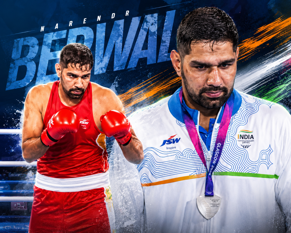CWG 2026: Narender Berwal Claims Silver as India Ends Historic Boxing Campaign