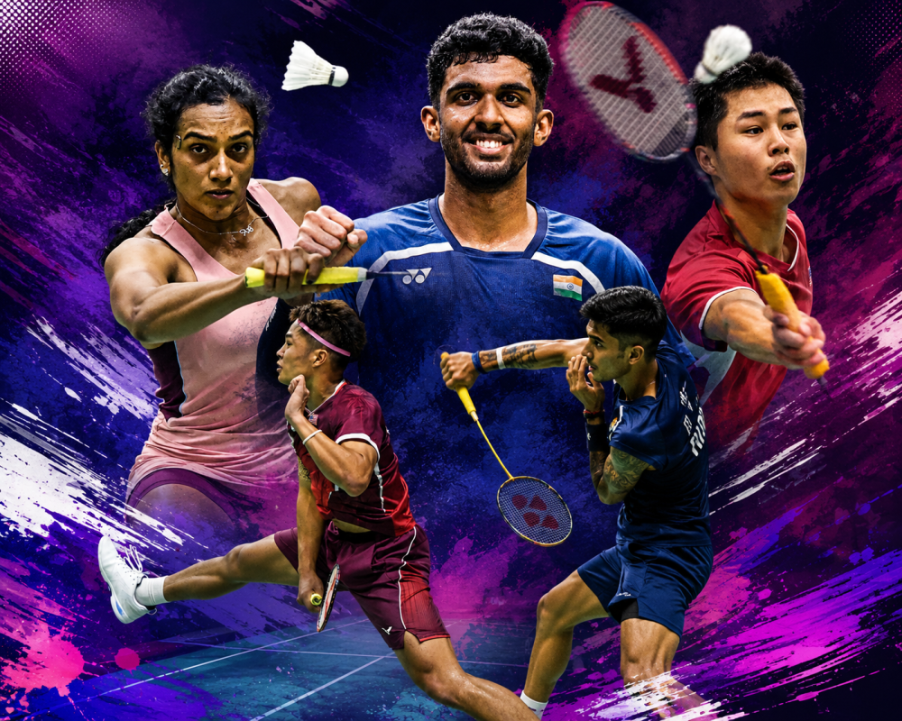 Garret Tan celebrates after defeating Lakshya Sen at the BWF World Championships 2026