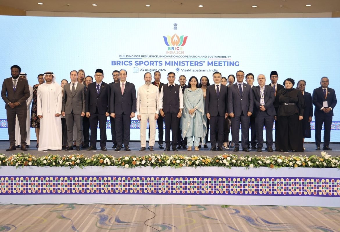 Union Sports Minister Mansukh Mandaviya chairs the BRICS Sports Ministers’ Meeting 2026 in Visakhapatnam.