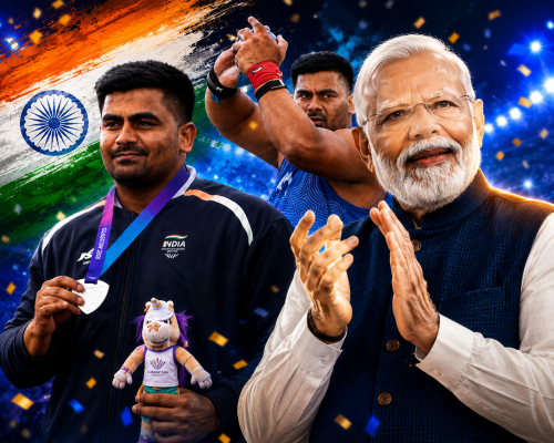 PM Modi Congratulates CWG Silver Medalist Shubham Juyal