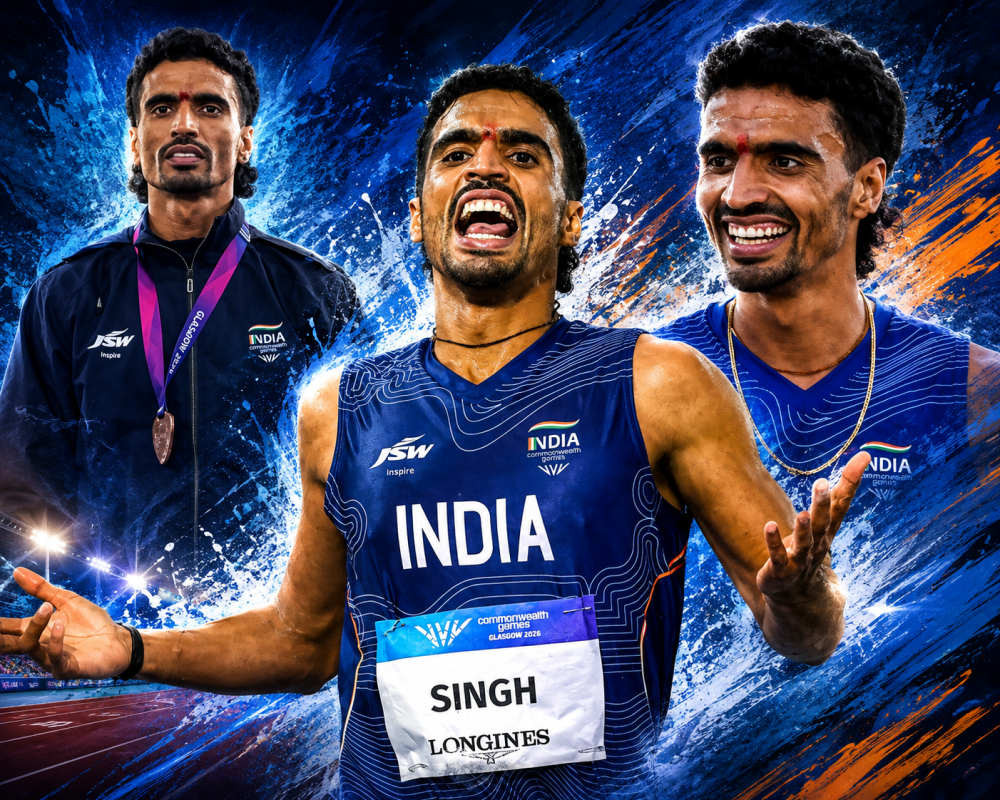 Historic Double: Gulveer Singh Creates History with 5000m Bronze at CWG 2026