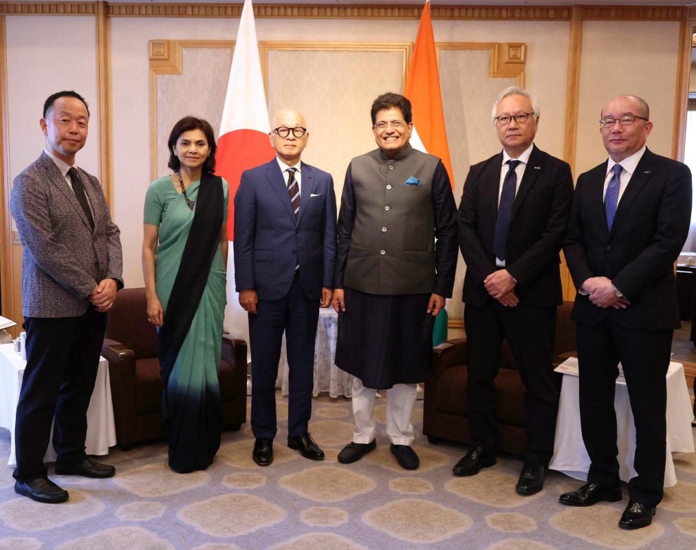 Piyush Goyal meeting Toray Industries CEO Mitsuo Ohya to discuss India-Japan industrial cooperation
