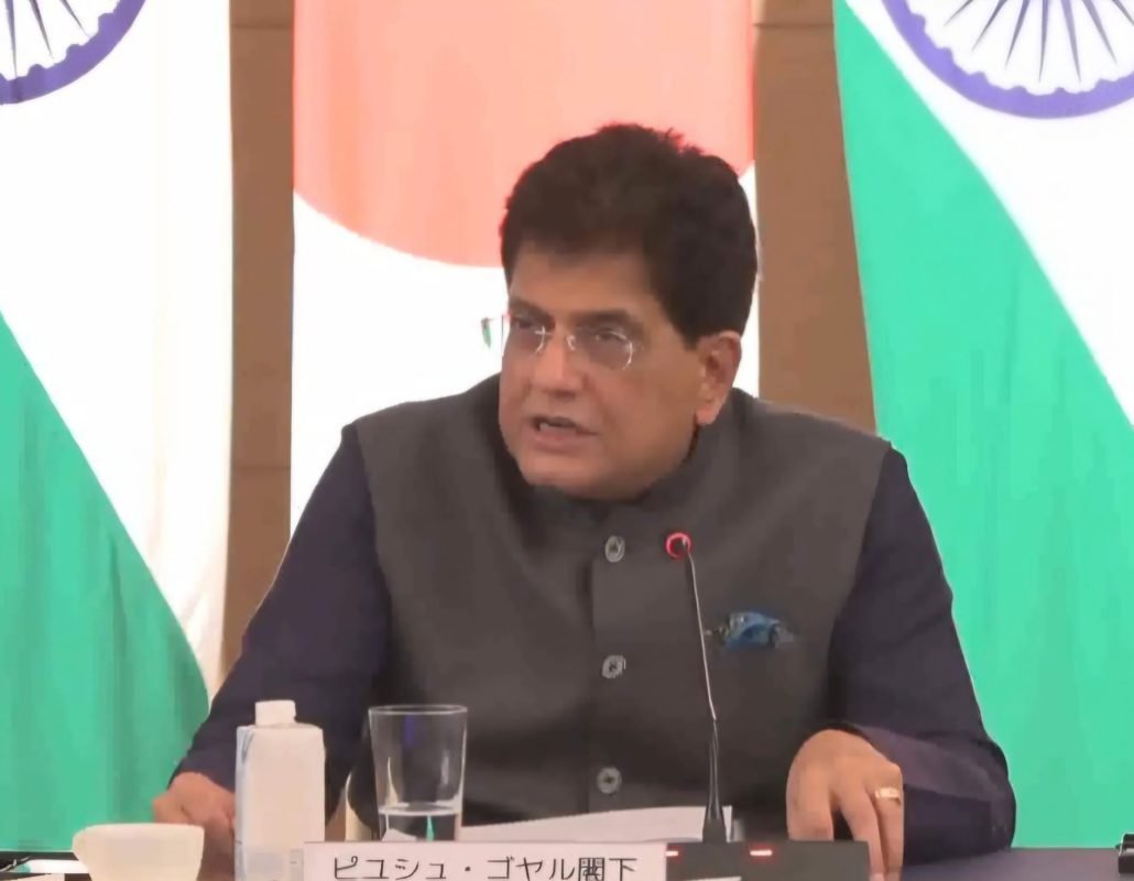 Union Commerce Minister Piyush Goyal speaking about India’s semiconductor and electronics manufacturing ambitions