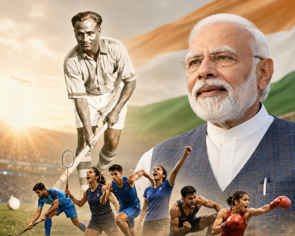 PM Modi Salutes Sports Lovers, Remembers Major Dhyan Chand