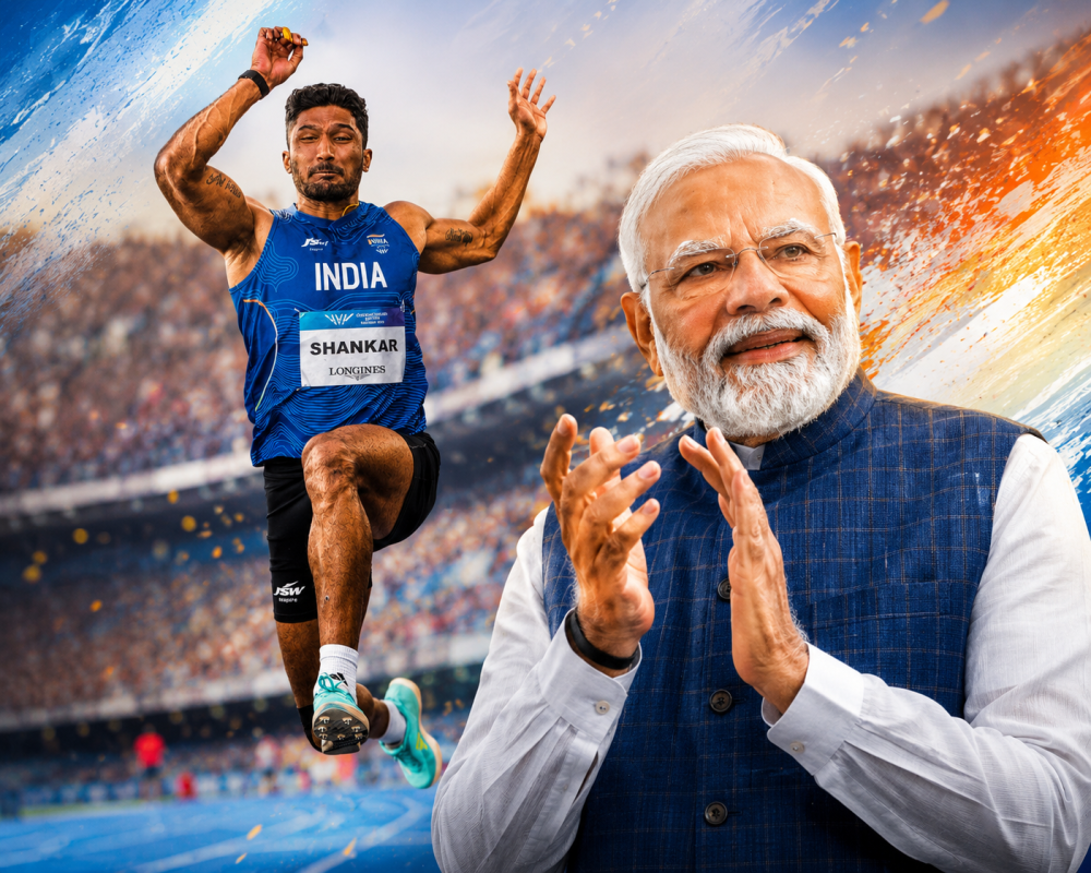 PM Modi Congratulates Tejaswin Shankar on Historic CWG Bronze