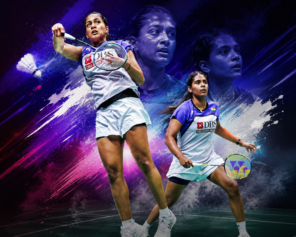 Treesa Jolly and Gayatri Gopichand celebrate their historic bronze medal at the 2026 BWF World Championships in New Delhi.