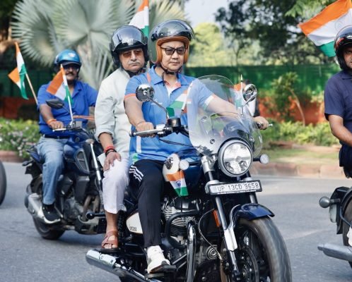 Kiren Rijiju Joins Har Ghar Tiranga Bike Rally