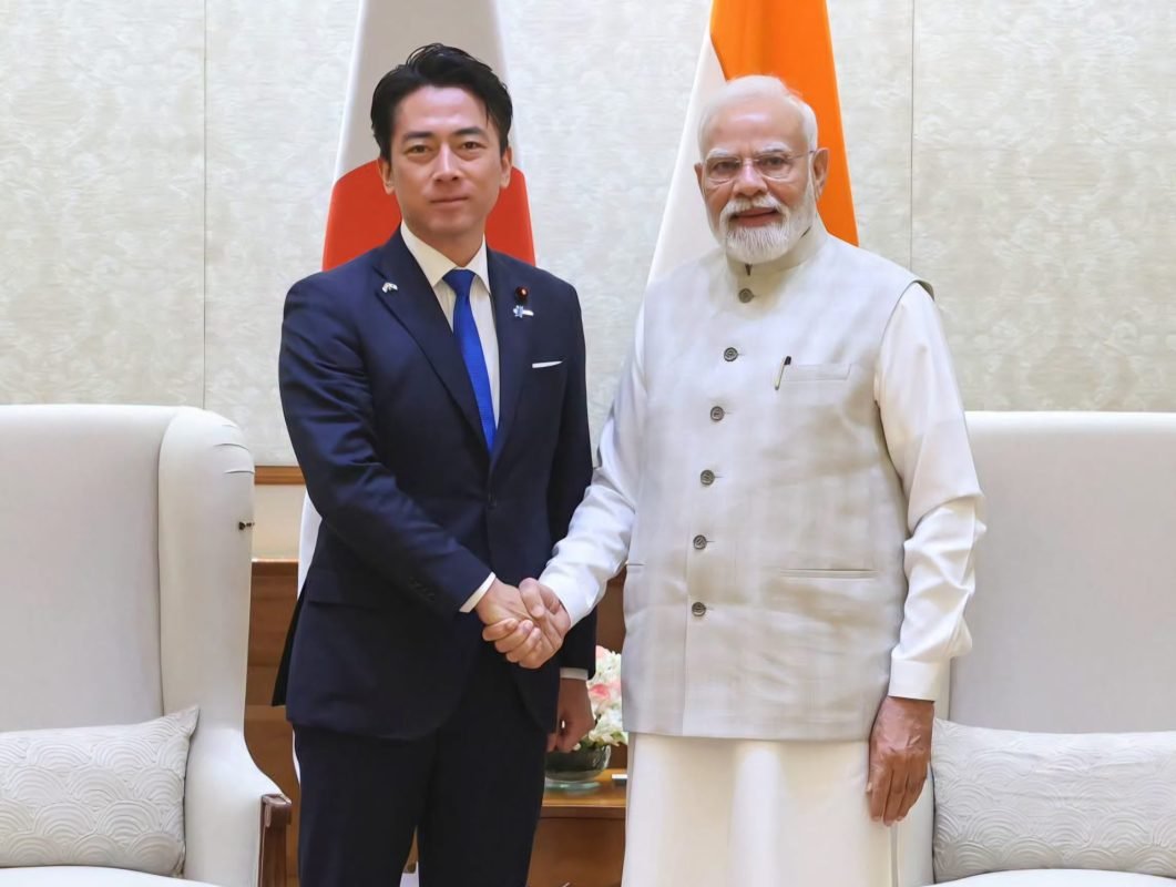Prime Minister Narendra Modi meets Japanese Defence Minister Shinjiro Koizumi to discuss India-Japan defence and security ties.