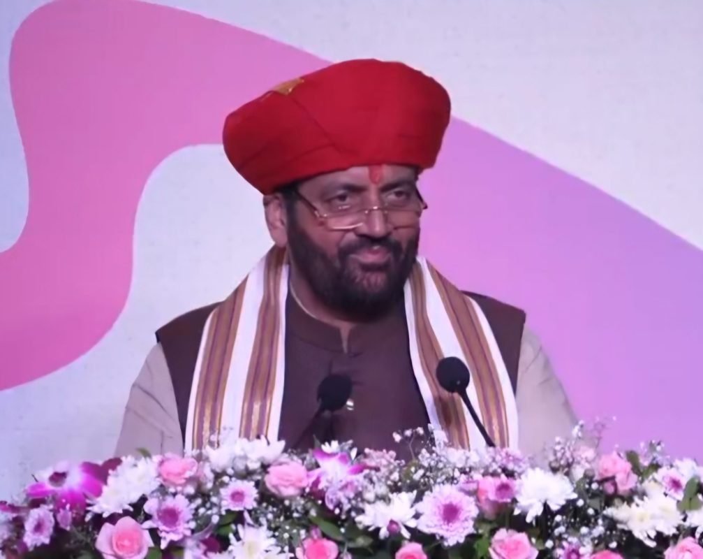 Haryana CM Nayab Singh Saini addressing the Haryana 2.0 Investment Summit in Mumbai