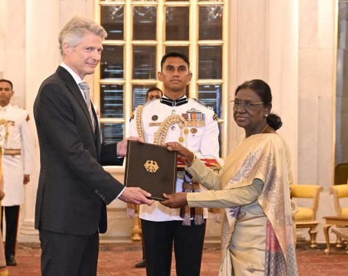 President Murmu Receives Credentials from German Ambassador