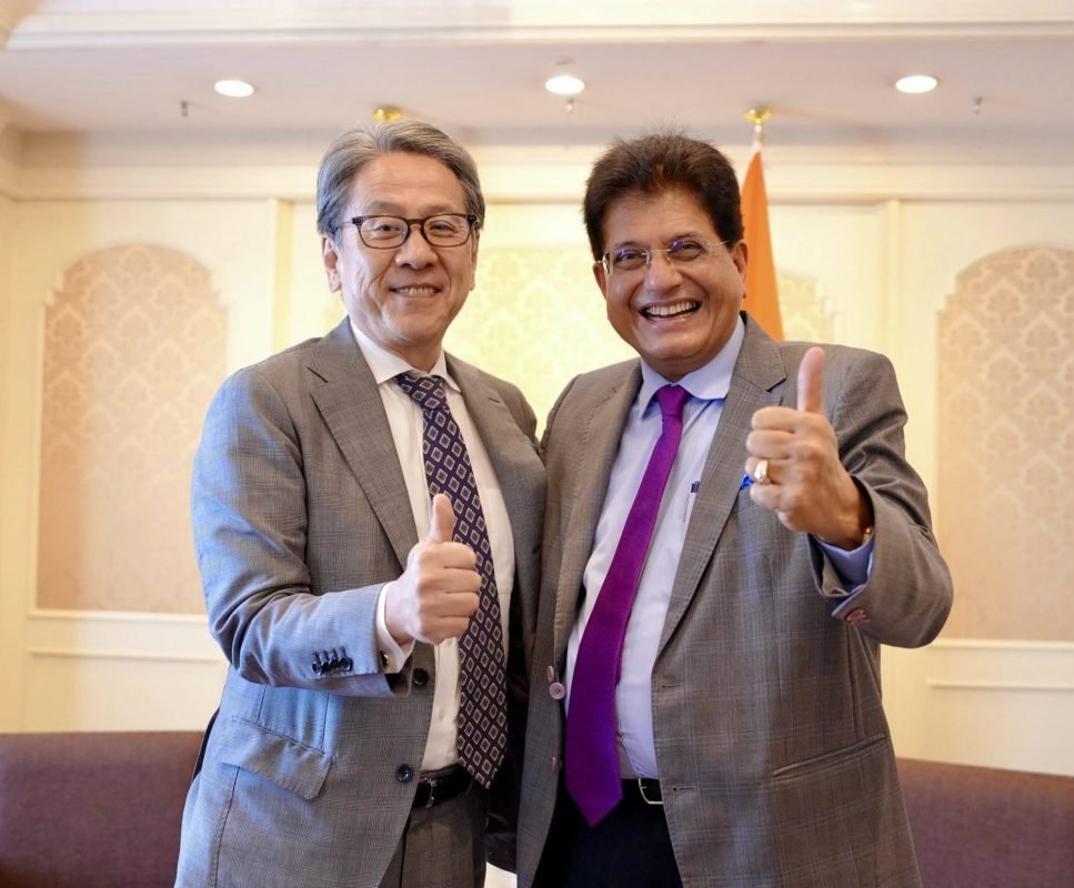 Piyush Goyal meeting JBIC Chairman Tadashi Maeda to discuss India-Japan financial and investment cooperation