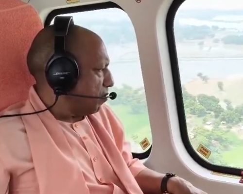Yogi Adityanath Ballia Flood Survey: CM Reviews Flood-Affected Areas