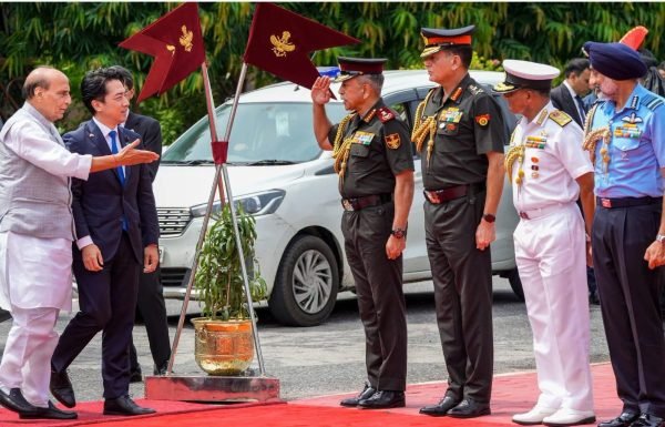 Japanese Defence Minister Shinjiro Koizumi Receives Guard of Honour in New Delhi