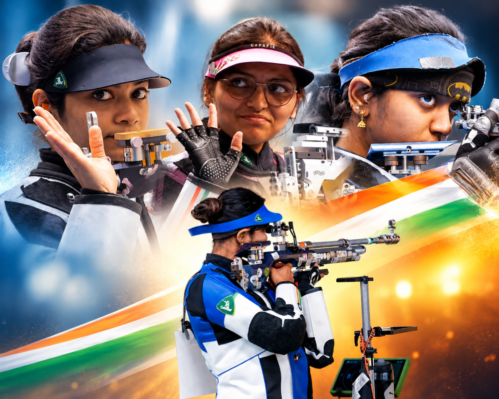 India Women 10m Air Rifle Silver Medal: Sonam Maskar, Elavenil Valarivan Enter Final