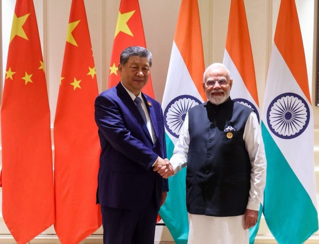 PM Narendra Modi meets Chinese President Xi Jinping during the Delhi BRICS Summit 2026
