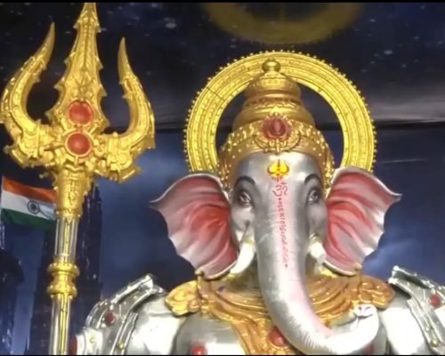 Viksit Bharat 2047 Ganesh Idol Installed in Hyderabad