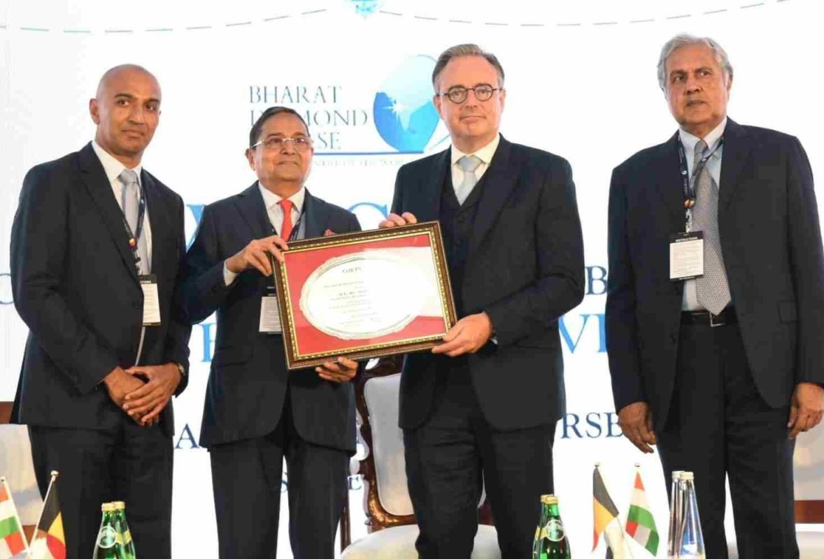 Belgian PM Bart De Wever addresses diamond industry entrepreneurs at Bharat Diamond Bourse in Mumbai